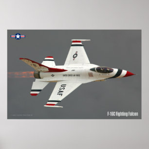 POSTER F-16C FALCÃO DE LUTA