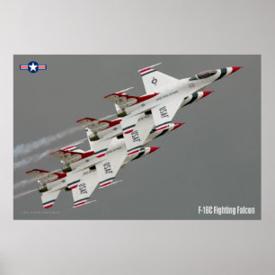 POSTER F-16C FALCÃO DE LUTA