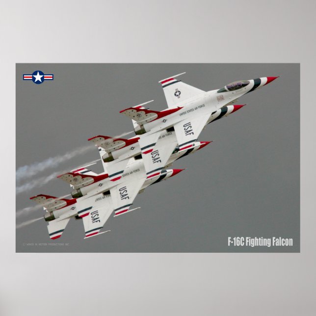 POSTER F-16C FALCÃO DE LUTA (Frente)