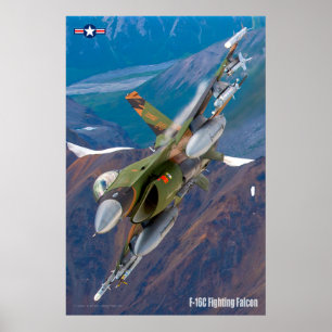 POSTER F-16C FALCÃO DE LUTA
