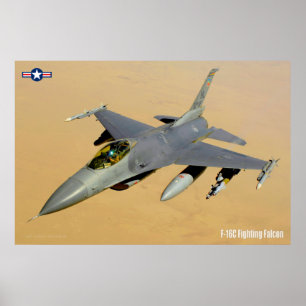 POSTER F-16C FALCÃO DE LUTA