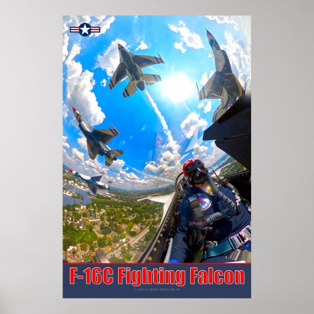 POSTER F-16C FALCÃO DE LUTA (Frente)