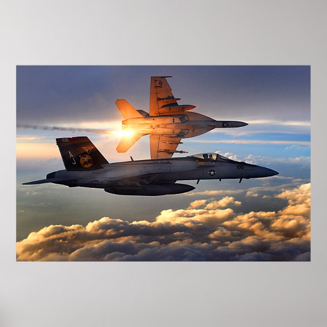 Póster F-18 Sunset (Frente)