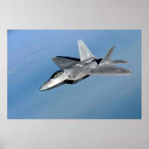 Póster F-22 Aeronaves Raptores
