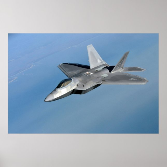 Póster F-22 Aeronaves Raptores (Frente)