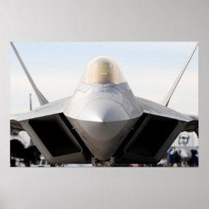Poster F-22 Aeronaves Raptores