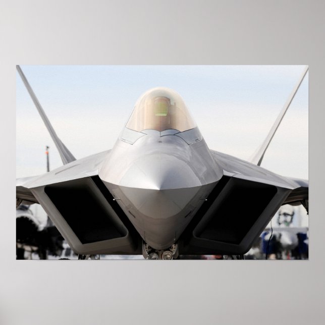 Poster F-22 Aeronaves Raptores (Frente)