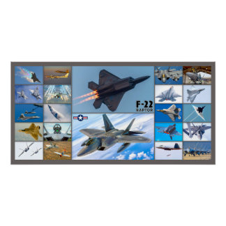 PÓSTER F-22 "MONTAGEM" DO RAPTOR