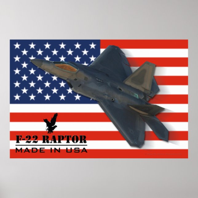 Póster F-22 Raptor EUA (Frente)