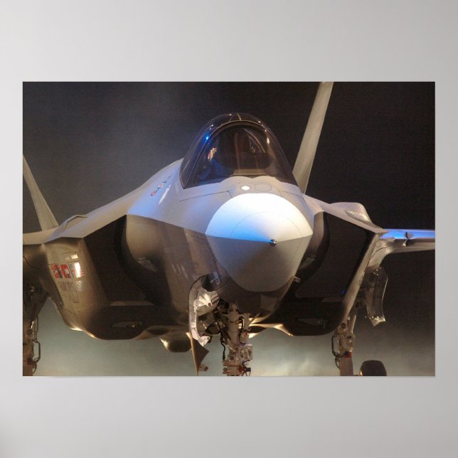Poster F-35 Aeronaves de combate conjunto de greve (Frente)