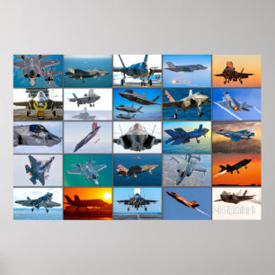 POSTER F-35 LIGHTNING II "MONTAGE"