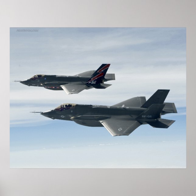 Póster F-35 Relâmpago (Frente)