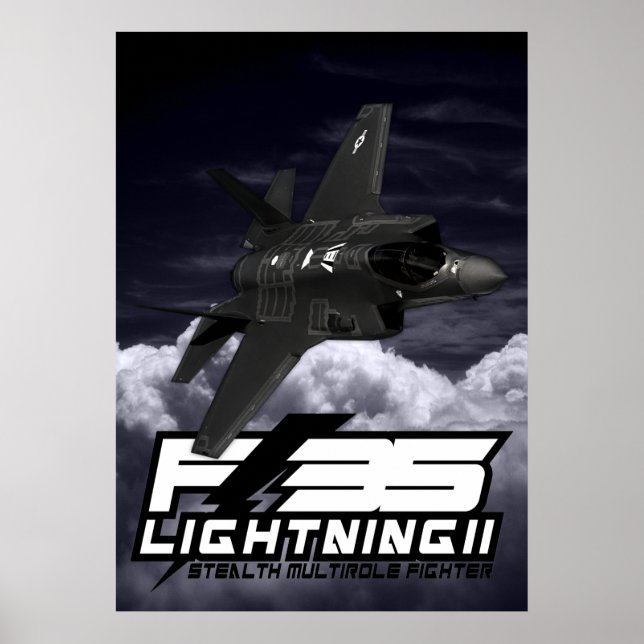 Póster F-35 Relâmpago II (Frente)