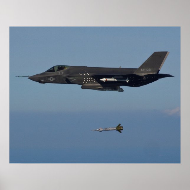 Póster F-35C Relâmpago II (Frente)