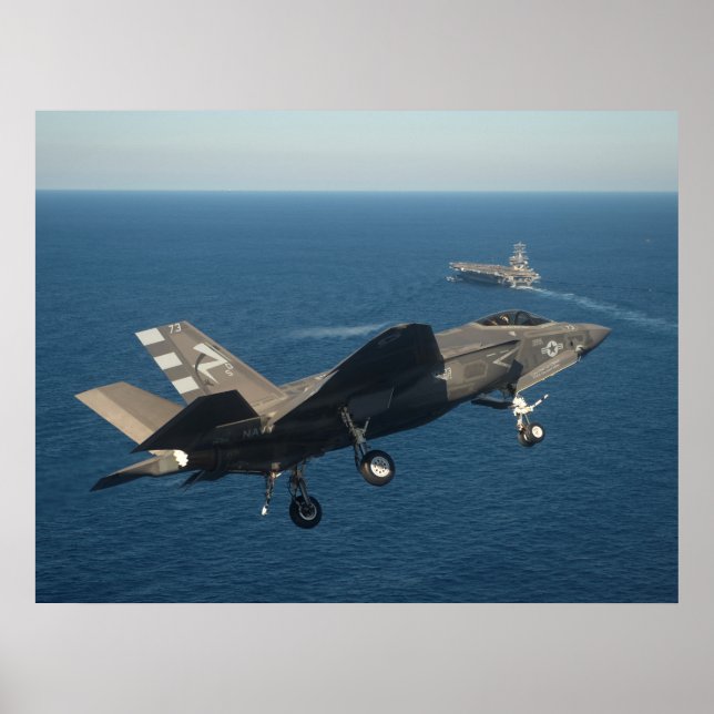 Poster F-35C Relâmpago II (Frente)