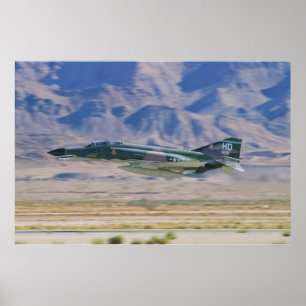 Póster F-4 Phantom II Baixa Passagem