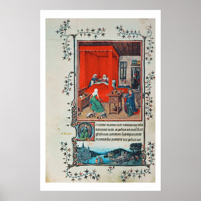 Póster f.93v O Nascimento de João Batista e Baptis (Frente)