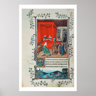 Póster f.93v o nascimento de John The Baptist e do Baptis