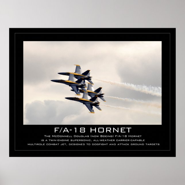 Póster F/A-18 Hornet (Frente)