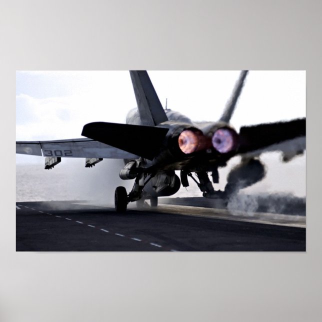 Poster F/A-18C Hornet, após arranque (Frente)
