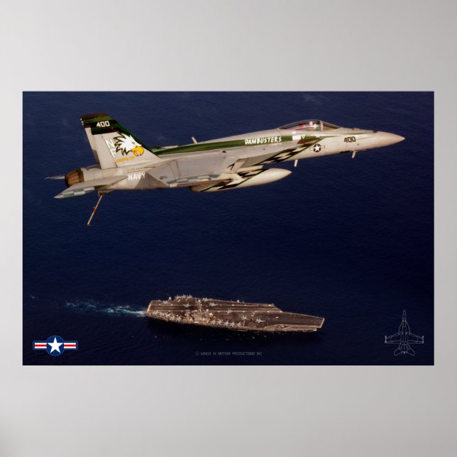 POSTER F/A-18E SUPER HORNET (Frente)