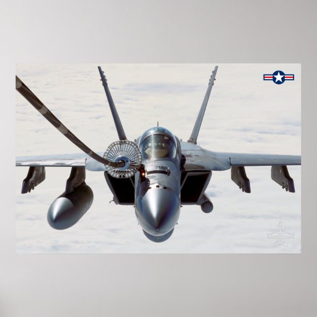 POSTER F/A-18E SUPER HORNET (Frente)