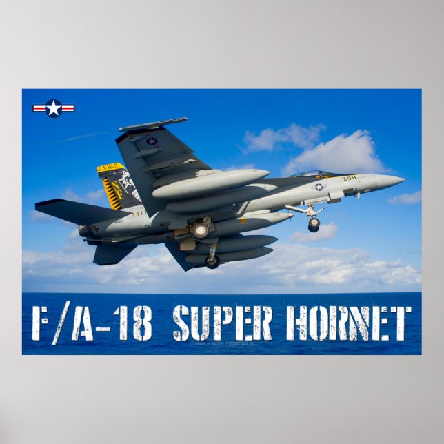 POSTER F/A-18E SUPER HORNET (Frente)