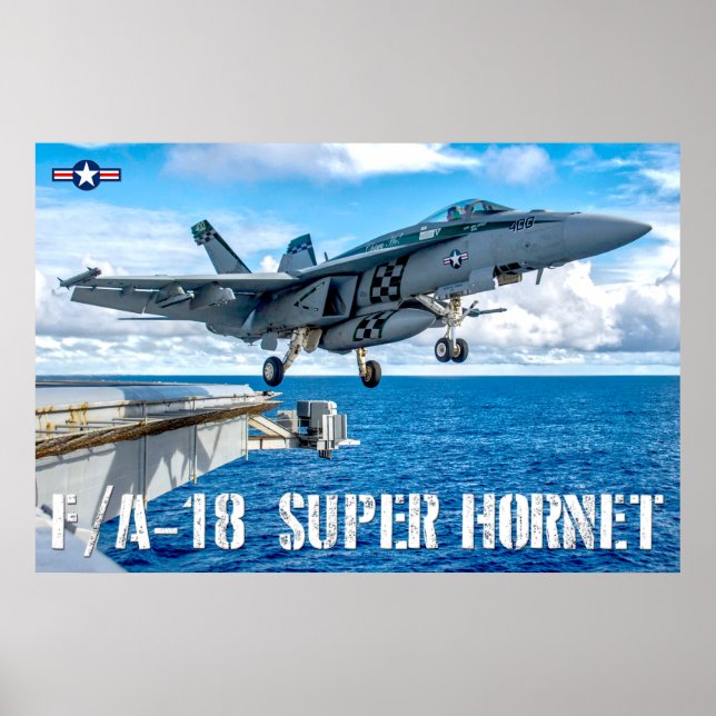 POSTER F/A-18E SUPER HORNET (Frente)