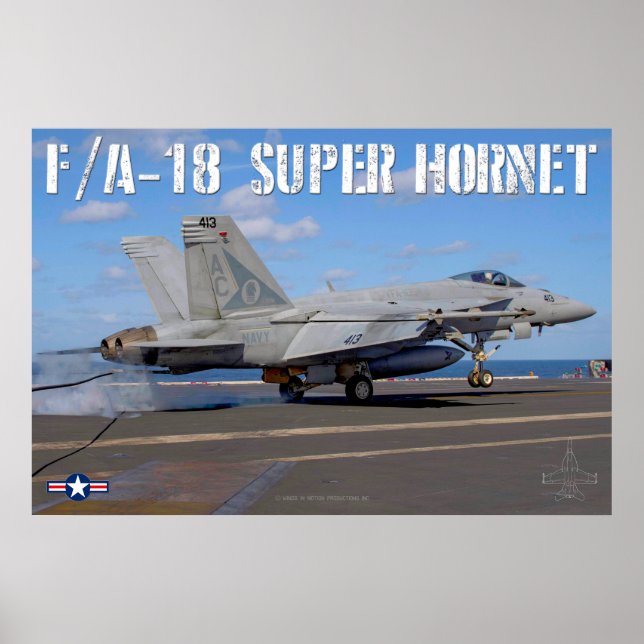 POSTER F/A-18E SUPER HORNET (Frente)