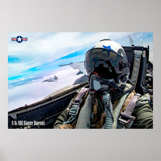 POSTER F/A-18E SUPER HORNET (Frente)