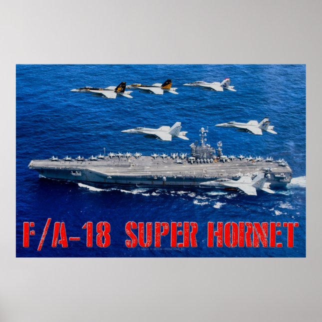 POSTER F/A-18E SUPER HORNET (Frente)