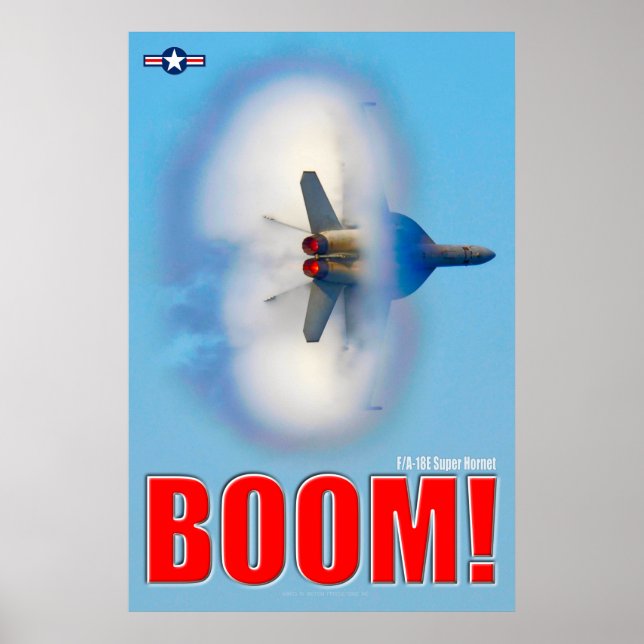 POSTER F/A-18E SUPER HORNET - BOOM! (Frente)