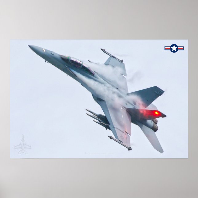 POSTER F/A-18F SUPER HORNET (Frente)