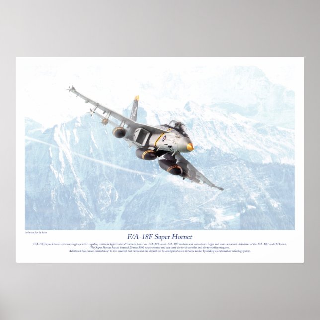 Poster "F/A-18F Super Hornet" (Frente)