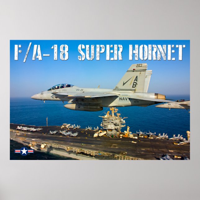 POSTER F/A-18F SUPER HORNET (Frente)