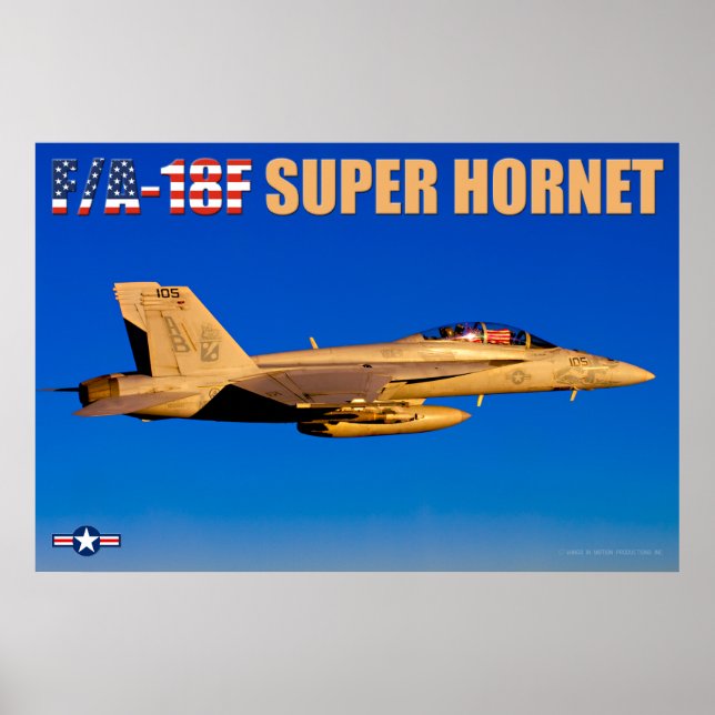 POSTER F/A-18F SUPER HORNET (Frente)