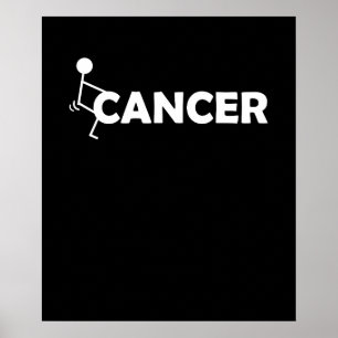 Poster F Cancer Engraçado figura Engraçado Parafuso