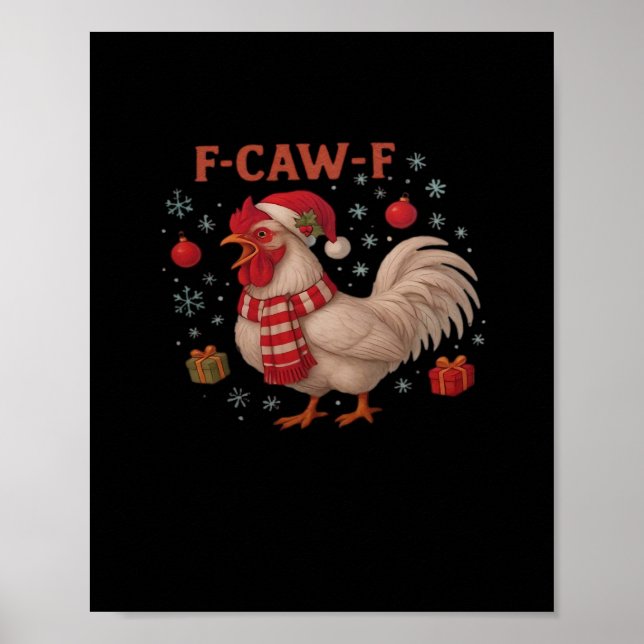 Poster F-Caw-F Chicken Classic Trendy Casual (Frente)