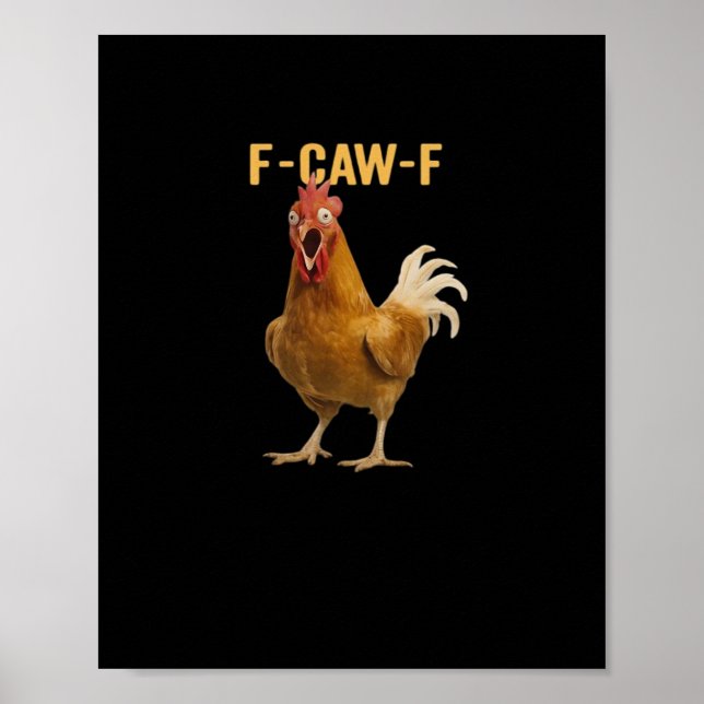 Poster F-Caw-F Chicken Essential Creative Graphic (Frente)