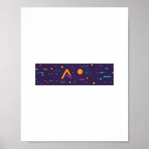 Poster F-Caw-F Clássico Minimal Limpo
