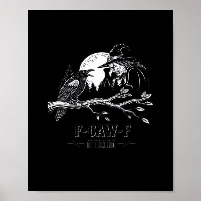 Poster F-Caw-F Corvo Dia das Bruxas F-Caw-F (Frente)