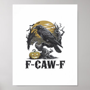 Poster F-Caw-F Design Mínimo Clássico
