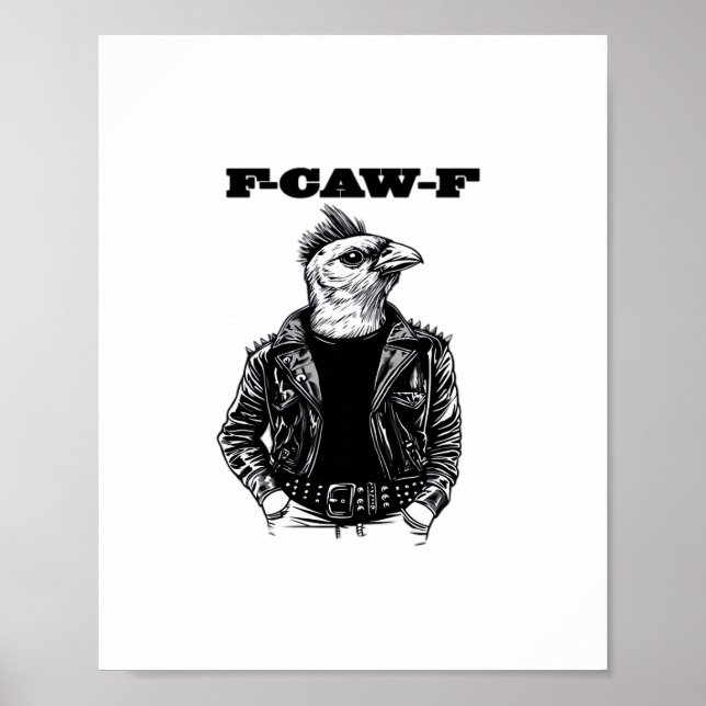 Poster F Caw F Essential Aesthetic Design (Frente)