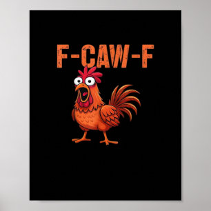 Poster F Caw F Galinha Engraçada Estilo Clássico Moderno