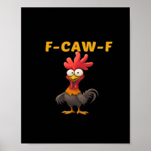 Poster F-Caw-F-Gráfico Clássico Essencial de Galinha Lega