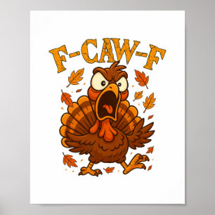 Poster F-caw-f Humor de Peru Engraçado F-caw-f Citação Di