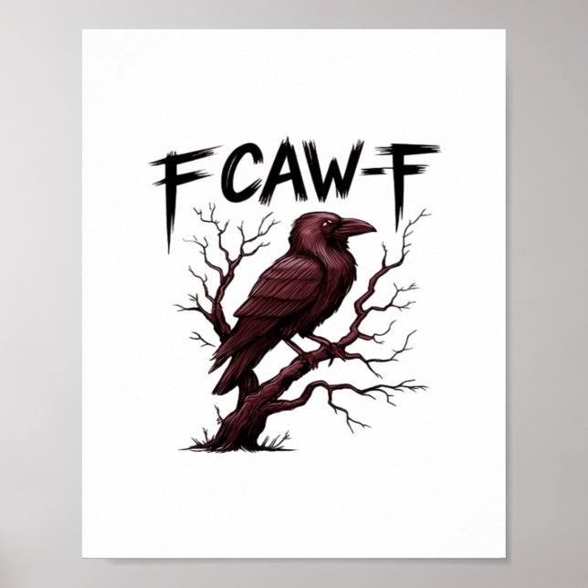 Poster F-Caw-F Raven Classic (Frente)