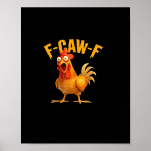 Poster F-Caw-F Retro Clássico
