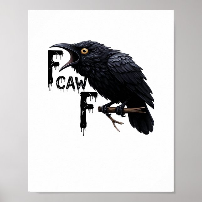 Poster F Caw F Retro Clássico (Frente)