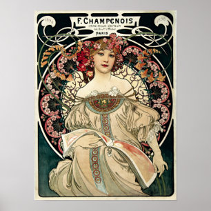 Póster F. Champenois by Alphonse Mucha